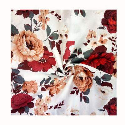 China Anti-Static African Design Fabrics 100%Polyester Floral Printed Fabric For Bed Sheet for sale