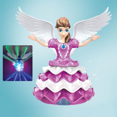 China 5D Flashing Light & 2022 new arrival music doll 5D flashing light doll battery electric walking princess and music universal for sale