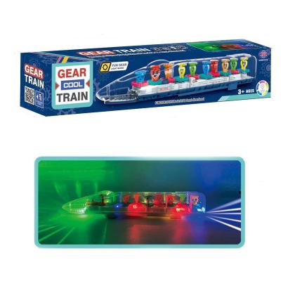 China New Electric Train Battery Speed ​​Motor with Light and Music Battery Operate Toy Train LF0061395 for sale