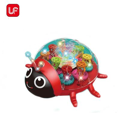 China New Battery Operated Speed ​​Beetle Bump And Go Flashing Light And Music Speed ​​Electric Toys for sale