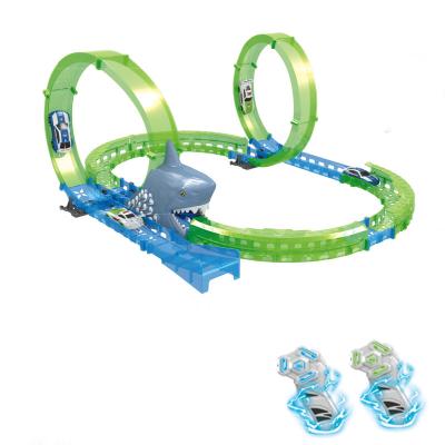 China Toy Toys Wholesale New Luminous Slot Track R C Slot Toy Orbit Track Game Remote Control Orbit Toys for sale