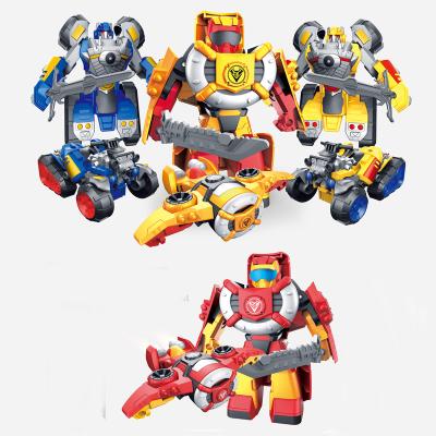 China Cartoon Toy Hot Sale Boy Toys 2IN1 Deformation Robot Children Robot Toys Cartoon Figures Transform Robot for sale