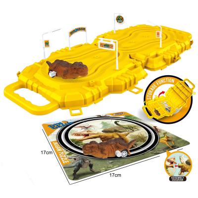 China Toy Kid Puzzle Game Slot Table Toys Dinosaur Paper Intellectual Intellectual Toys Wind Up Jigsaw Track for sale