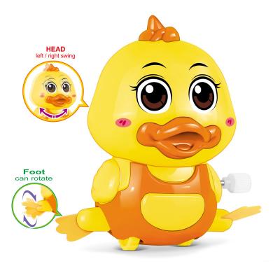 China Good Quality Cartoon Wind Up Spinning Duck Promotion Toys Small Gift Toys Wind Up Toys LF0043898 for sale