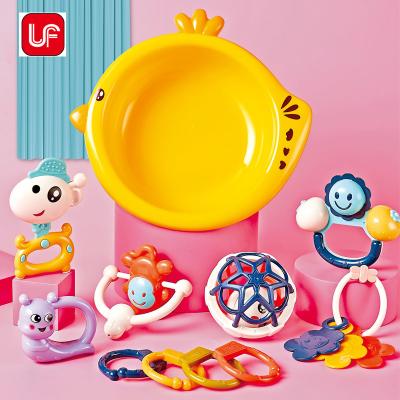 China Musical Baby Bell Good Quality Soothe Toys ABS Material Baby Teether Grabing Toys Baby Rattle for sale