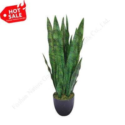 China Cheap Environmental Friendly Plastic Agave Treehouse Faux Snake Artificial Sansevieria Plants For Home Decor for sale