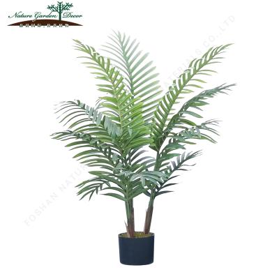 China Environmental Friendly Indoor Decoration 110cm Artificial Outdoor Palm Trees Palm Tree for sale