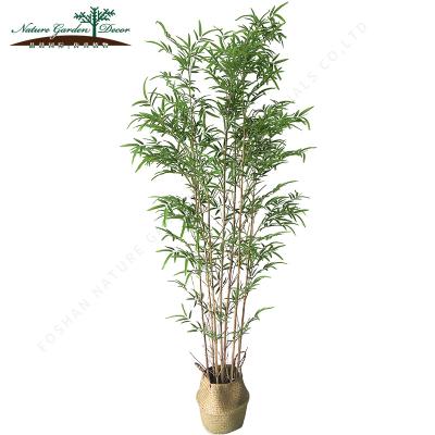 China Large Artificial Bamboo Green Fake Tree Plant Eco-Friendly Environmentally Friendly for sale