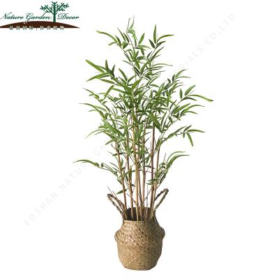 China Environmental Friendly Decorative Imitation Bamboo Tree For Office , Home Small Artificial Plants for sale