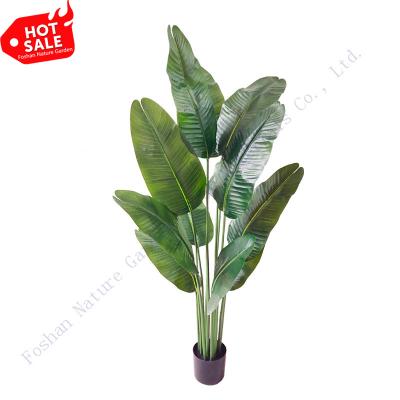 China Paradise Decoration Plant Plastic Traveler Artificial Banana Tree Environmentally Friendly Indoor Fake Bird for sale