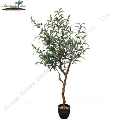 China Environmental Friendly Nature Garden 4Ft New Design Plants For Home, Hotel, Shopping Mall Olive Tree Decorative for sale