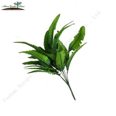 China Store Environment Friendly Cheap Indoor Decor Tropical Artificial Tree Fern Leaves Fake Leaf for sale