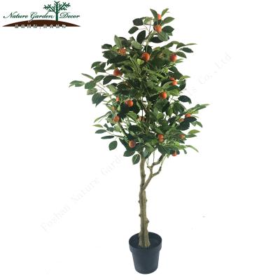 China Environmental friendly wholesale indoor office, home artificial orange tree fruit plants for sale for sale