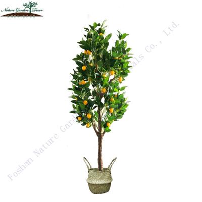 China Landscape Environmental Friendly Outdoor Large Artificial Trees For Sale Fake Lemon Green Plants for sale