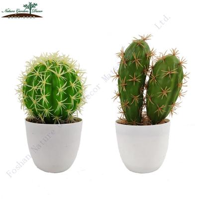 China Environmental Friendly Small Succulent Cactaceae Ball Plants For Retail Table Artificial Cactus for sale