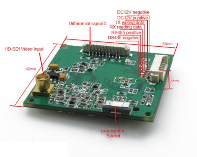 China SDI Encoding  Cctv Board Camera Module Compate SONY And VISCA Protocol for sale