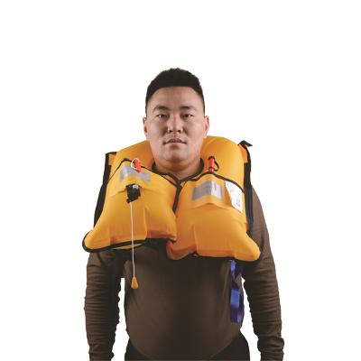 China Nylon TPU Swimming Boating Fishing Marine Adult SOLAS Approved Safety Rescue Life Vest Manual Inflatable Jacket For Sale for sale