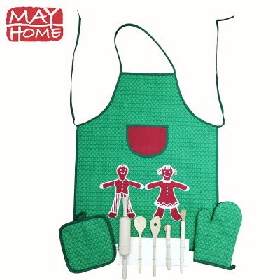 China Mordern Popular Selling Custom Design Kids Kitchen Set Apron for sale