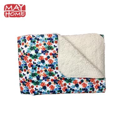 China Modern Two Layer Sherpa Fleece Blanket Throw for sale