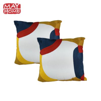 China All Finished Embroidery Factory Direct Sales Hot Selling Canvas Cushion Cover for sale