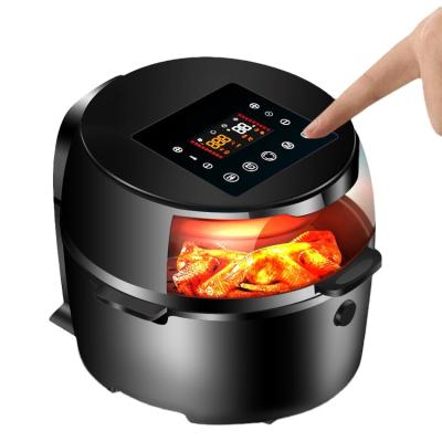 China Household Non-Stick Stainless Steel Thermostatically Air Healthy Oil Free Heating Adjustable Electric Fryer and Digital for sale