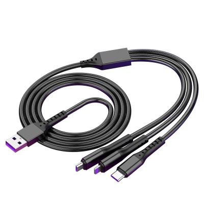 Cina Il carico multi 4ft di nylon di USB cabla 3 in 1 cavo universale del caricatore in vendita