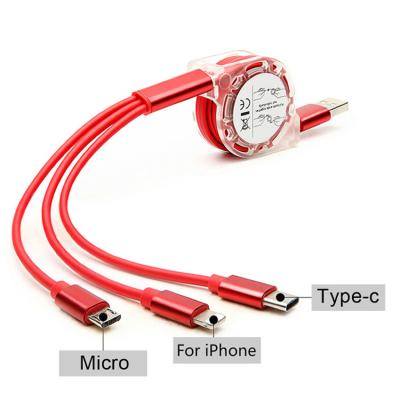 China 3 planos escalables en 1 cable de carga el 1.2m retractable USB micro al USB en venta