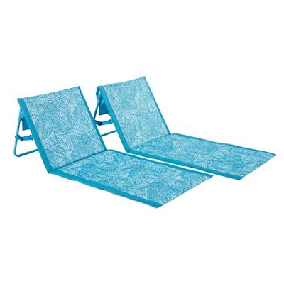 China Sandproof Compressed Folding Beach Lounger Cushion Sand Beach Free Mat With Bag for sale