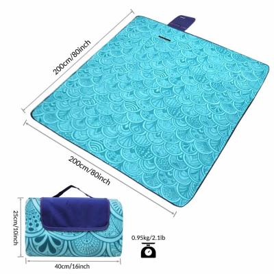 China Durable Hot Selling Beach Rugs Portable Rugs Large Waterproof Foldable Outdoor Camping Mats for sale