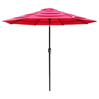 China Contemporary Large Custom Umbrella Cafe Outdoor Patio Sun Shade Restaurant Sun Umbrella Sun Umbrella Beach for sale