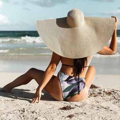 China Fashion\New Summer Comfortable\Durable Beach Oversized Hats For Women 25CM Overflow Large Straw Hat Fashion Party Travel Hat for sale