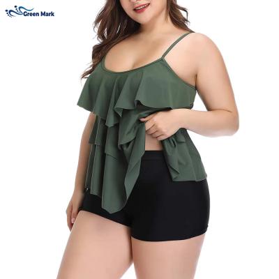 China Plus Size 2021 New Arrive Plus Size Bikini Swimwear Beach Wear Female High Lift For Women for sale