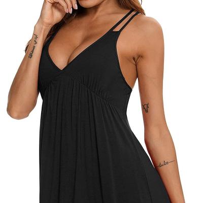 China QUICK DRY Sexy Lingerie Sleepwear For Women S-XXL V-Neck Slip Babydoll Nightgown Dress Full Bodysuit for sale