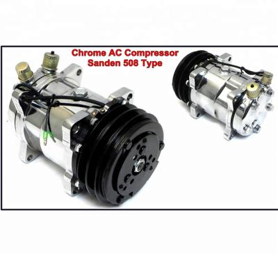 China Chrome system, 508 car air conditioning compressor, 2 groove car air conditioner for sale