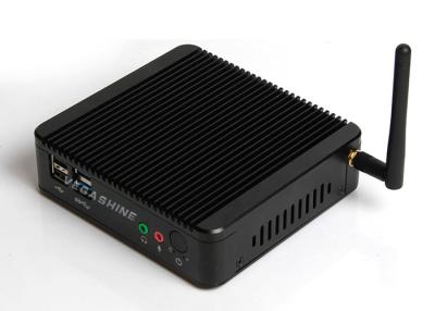 China Celeron® J1900 quad core CPU palm-sized fanless mini pc dual NIC for sale