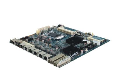 China Intel Z87 chipset 6 LAN , 2 SFP network security firewall motherboard support LGA1150 CPU for sale