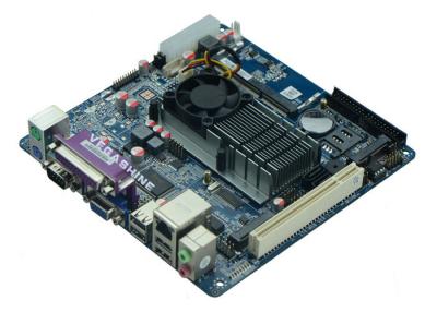 China COM a bordo del átomo D525 2, MINI exhibición industrial del doble de VGA/LVDS de la placa madre del ITX de 8 USB en venta