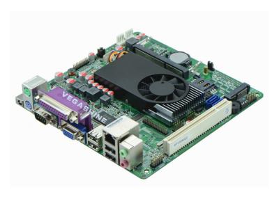 Cina Mini scheda madre di ITX dell'unità di elaborazione dual core dell'atomo D525 per mainboard del chiosco BANCOMAT/di posizione in vendita