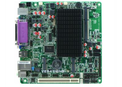 China COM encaixada Fanless do cartão-matriz 6 do ITX do processador central do átomo N2800 mini, mainboard 8 USB2.0 industrial à venda