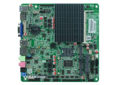 China Mini-itx fino Fanless todo do SOC J1900 da fuga da baía de Intel® em uma COM do cartão-matriz 6/2 USB3.0 à venda