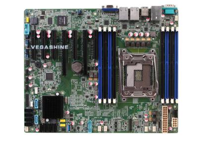 China 2 stützt mainboard Ethernet LAN 10 SATA3.0 NVR Xeon-E5 V3 CPU-Motherboard zu verkaufen