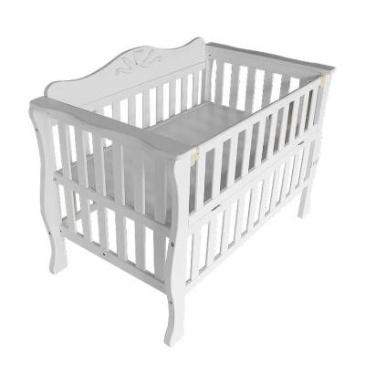 China CJ-C004 Baby Crib Wooden Type Newborn Crib Hutch For Sale for sale