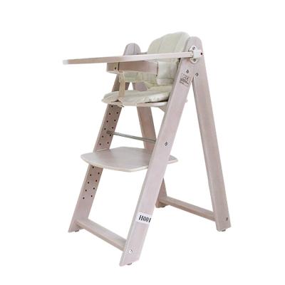 China High Quality Solid Wood OEM Factory Price Baby Feeding Wooden Highchair for sale