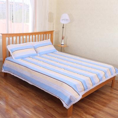 China New Solid Wood Oak Bed Queen Size White Painted Wooden Bed CJ-B002 for sale