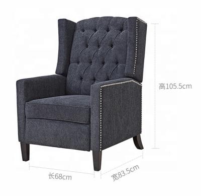 China European Furniture Modern Cheap Single Gray Sofa Corner Living Room for sale