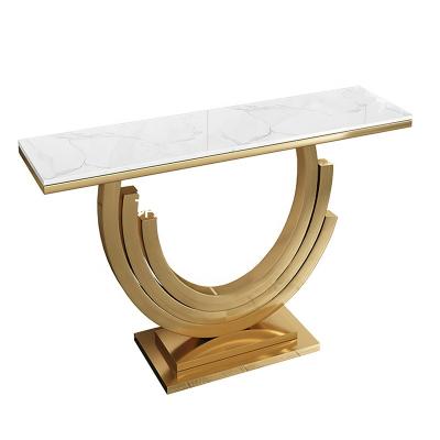 China China Manufacturer Sitting Room Hallway Special Design Modern Console Table Nordic Marble Elegant Console Table for sale