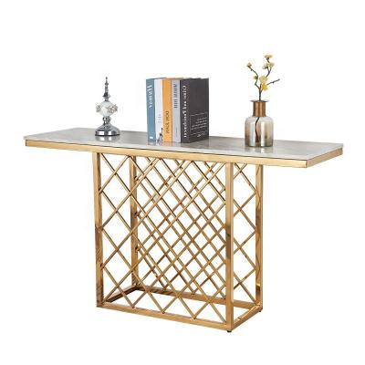 China Modern Luxury Design Console Table Waiting Room Factory Supplied Latest Porch Step Table Rectangle Hallway Table for sale