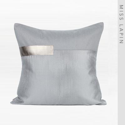 China Decorative Ready To Ship High End Tile Cover 50x50cm Gray Decorative Luxury Cushion Cover for sale