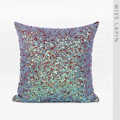 China Free Shipping Luxury Arabic Fancy Decorative Square Pillow Cover 40x40cm Sequins Cushion Cover for sale