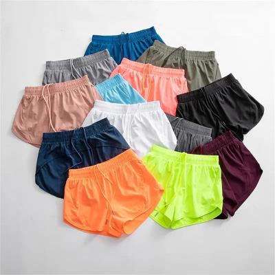 China wholesale custom Anti-wrinkle quick-drying yoga net shorts high-waisted motorcycle shorts spandex cotton female nylon black and white girls for sale